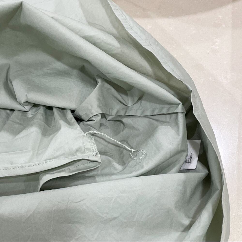 COS Stretch Cotton High Waist Button Front Midi Skirt Sage Green 6 - Picture 6 of 6